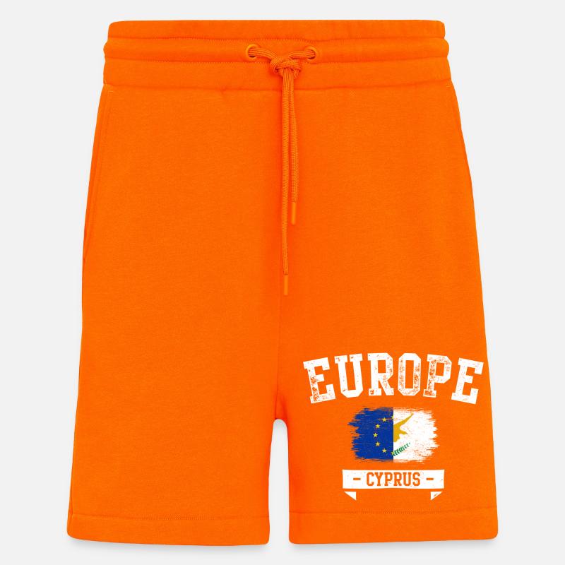 Europa-Zypern-Emblem - Shorts - made by SPREAD - SUNSET ORANGE