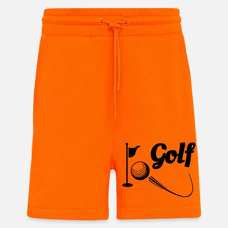 Golf 2 - Short bio décontracté fabriqué en UE - SUNSET ORANGE