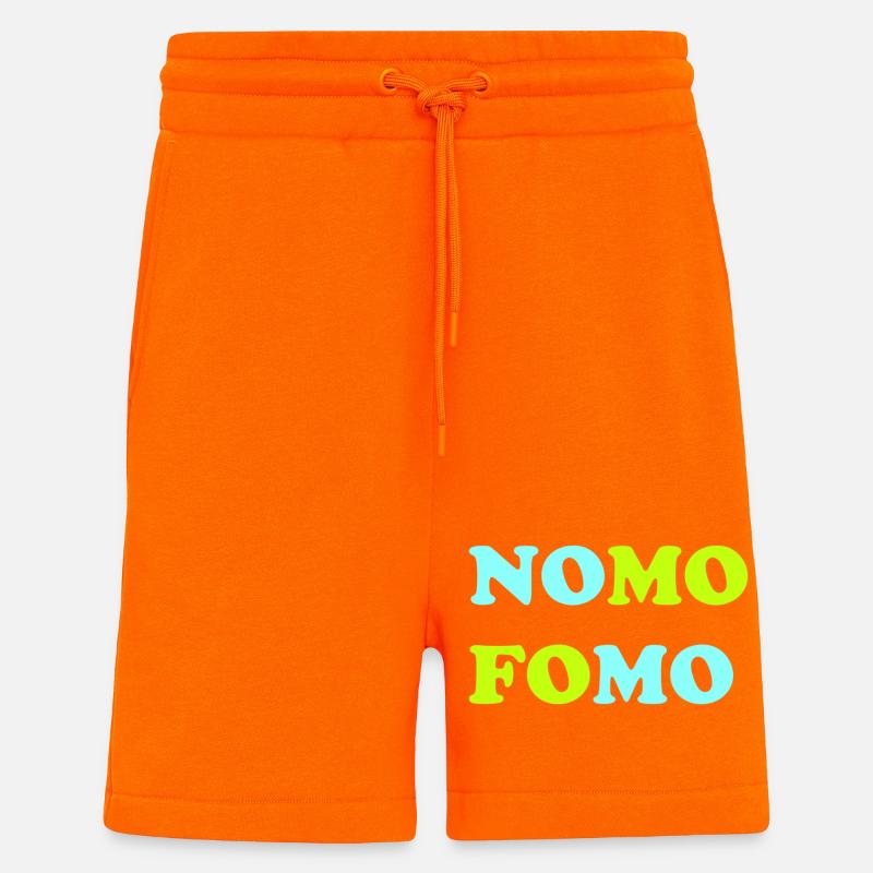 FOMO Peur de manquer quelque chose - Short bio décontracté fabriqué en UE - SUNSET ORANGE