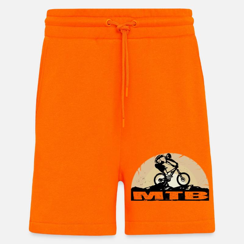 Vélo VTT - Short bio décontracté fabriqué en UE - SUNSET ORANGE