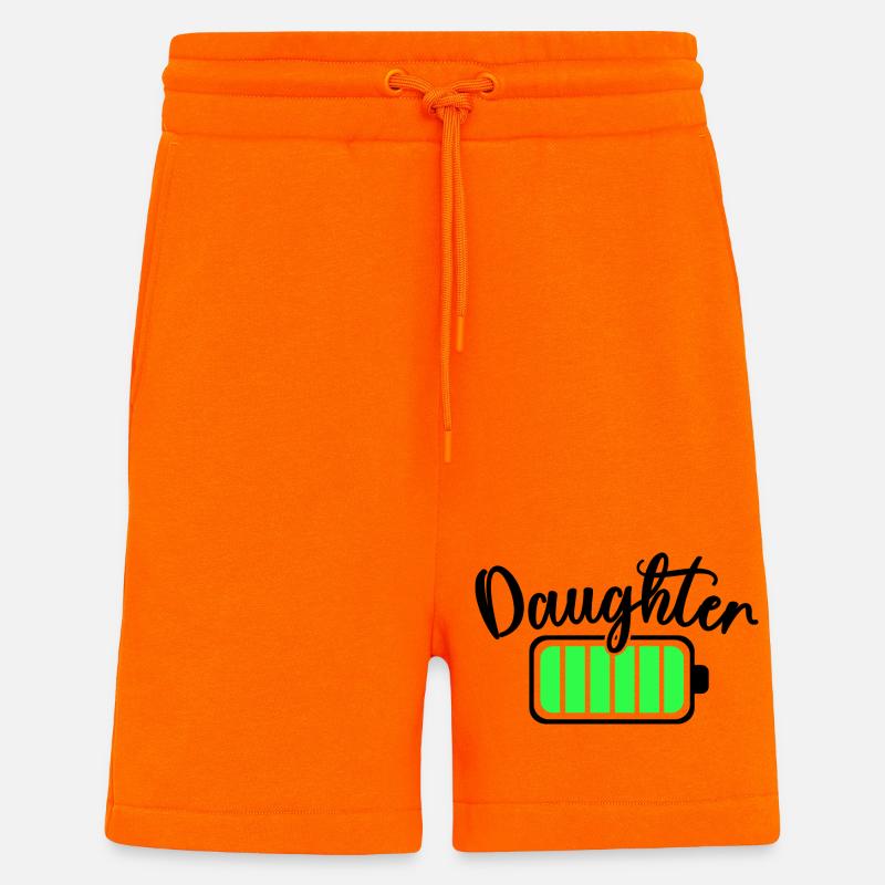 Neon-Balken-Equalizer-Muster - Shorts - made by SPREAD - SUNSET ORANGE