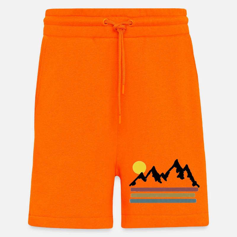 Erkunde und entdecke - Shorts - made by SPREAD - SUNSET ORANGE