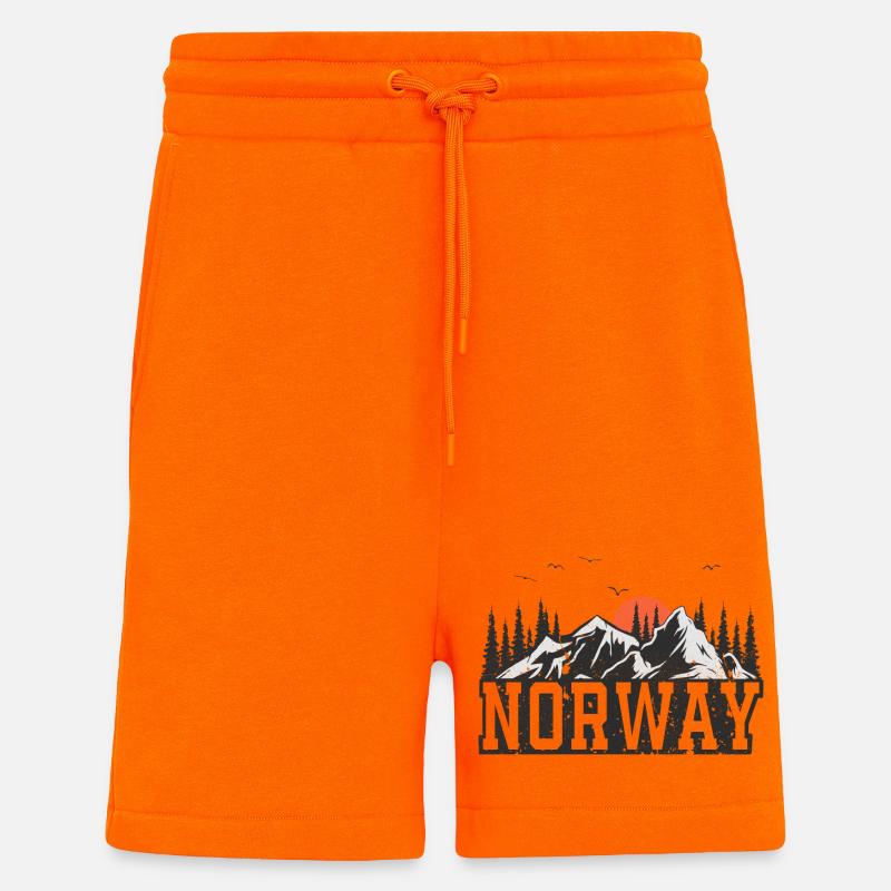 Norway - Shorts - made by SPREAD - SUNSET ORANGE