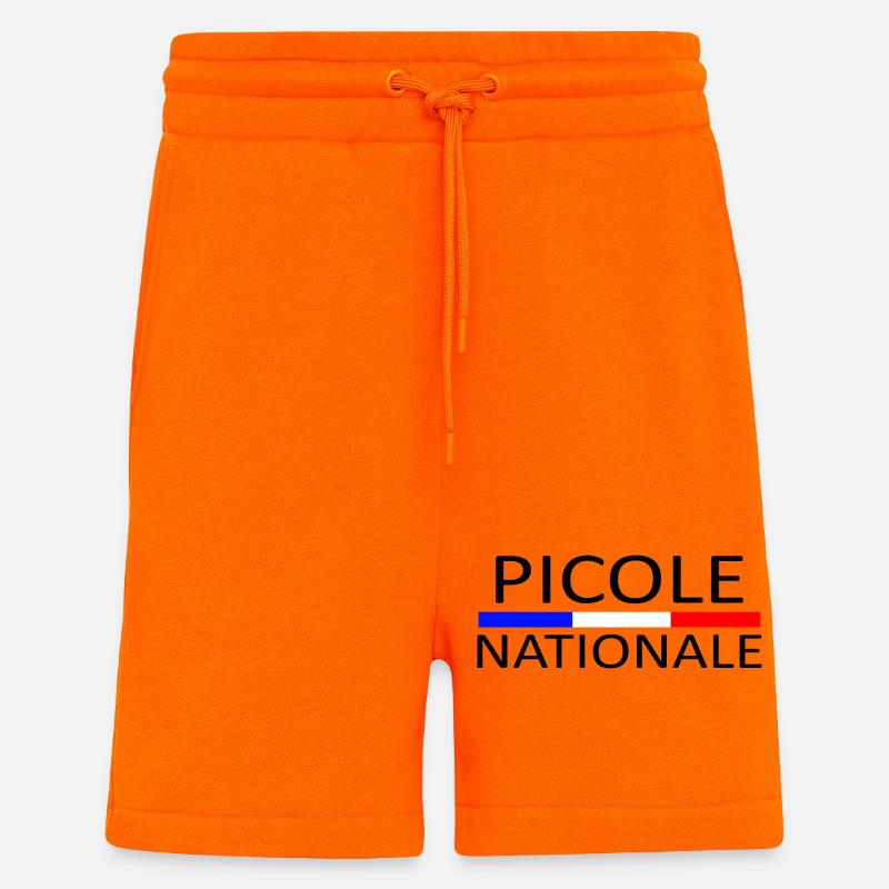 Picole nationale - Short bio décontracté fabriqué en UE - SUNSET ORANGE