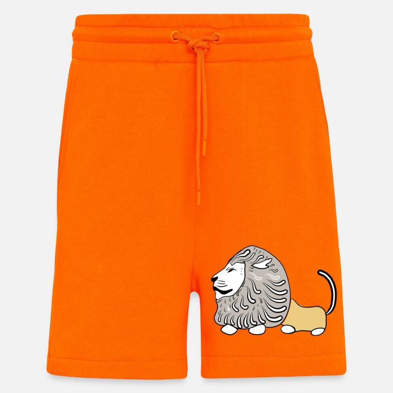 LION VECTER - Short bio décontracté fabriqué en UE - SUNSET ORANGE
