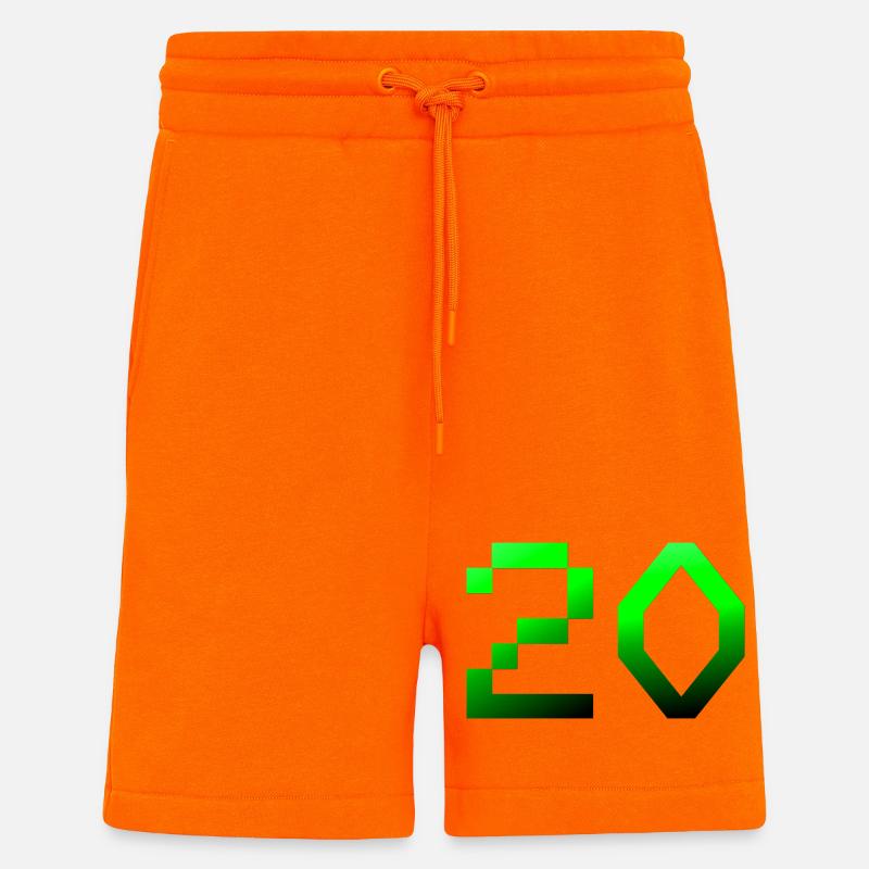 jubiläumsfeier, 20 Pixelig - Shorts - made by SPREAD - SUNSET ORANGE