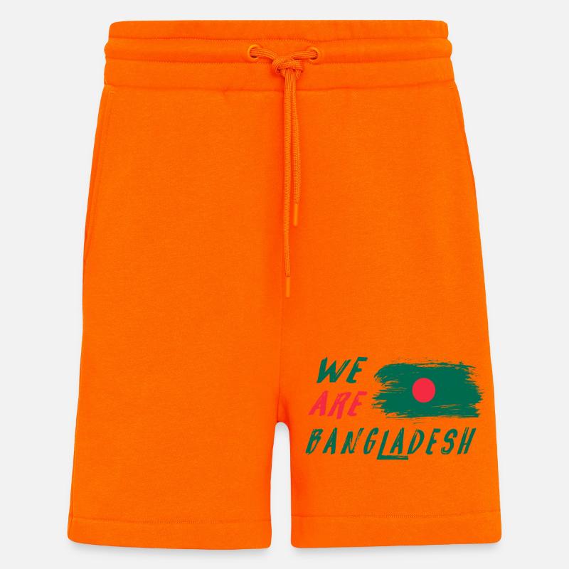 Wir sind Bangladesch - Shorts - made by SPREAD - SUNSET ORANGE
