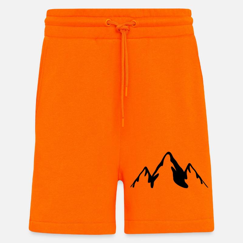 Schwarze Berge - Shorts - made by SPREAD - SUNSET ORANGE