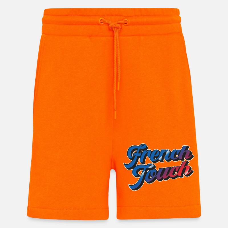 French Touch - Short bio décontracté fabriqué en UE - SUNSET ORANGE