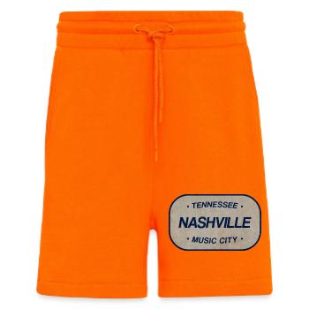 Tennessee Nashville Music City Sign - Shorts - made by SPREAD - SUNSET ORANGE - Front