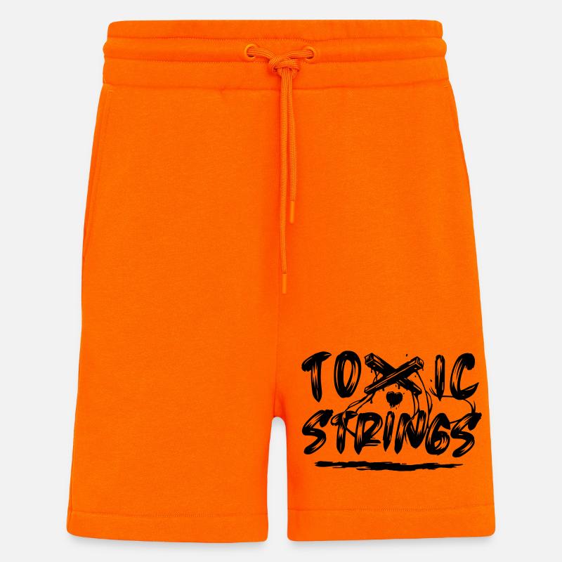 Toxic Strings - Shorts - made by SPREAD - SUNSET ORANGE