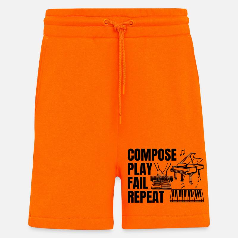 Pianist tägliche Routine - Shorts - made by SPREAD - SUNSET ORANGE
