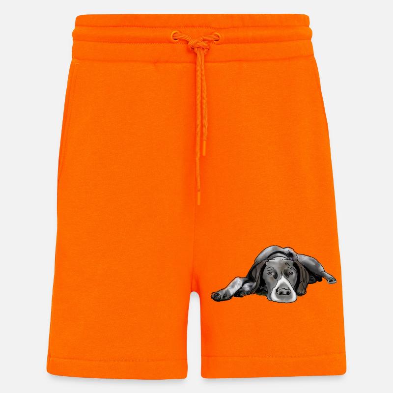 Pointer Deutsch Kurzhaar - Shorts - made by SPREAD - SUNSET ORANGE