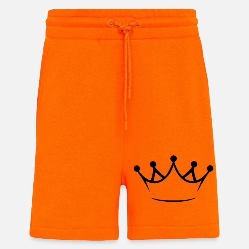 Krone - schwarz - Shorts - made by SPREAD - SUNSET ORANGE