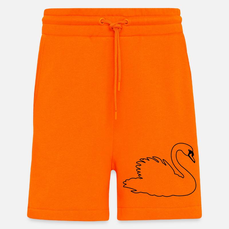 Transparenter Schwan - Shorts - made by SPREAD - SUNSET ORANGE
