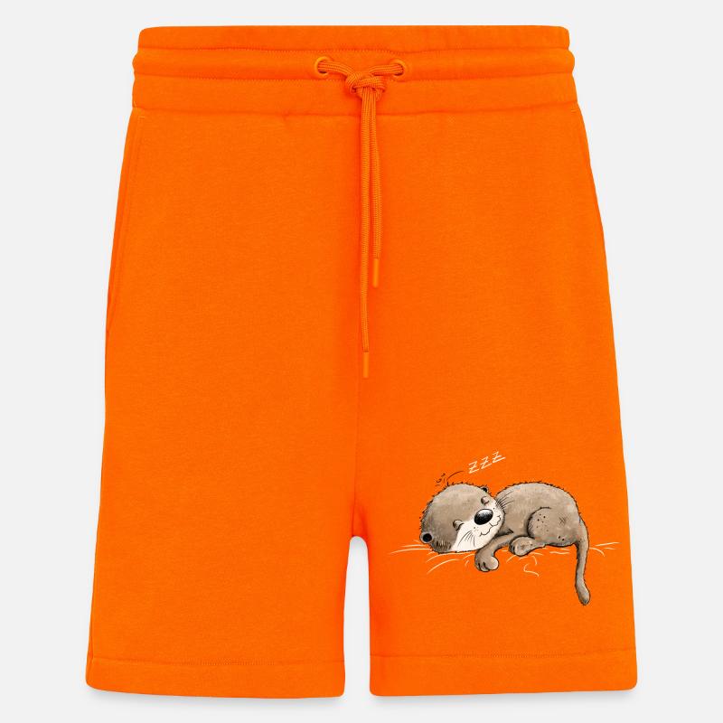 Träumender Otter Macht Mal Pause - Shorts - made by SPREAD - SUNSET ORANGE