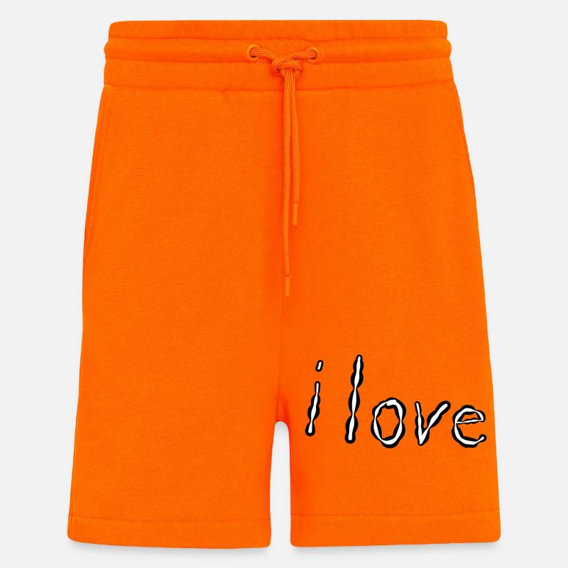 J’aime - Short bio décontracté fabriqué en UE - SUNSET ORANGE