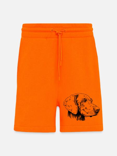 Weimaraner Portrait s - Shorts - made by SPREAD - SUNSET ORANGE