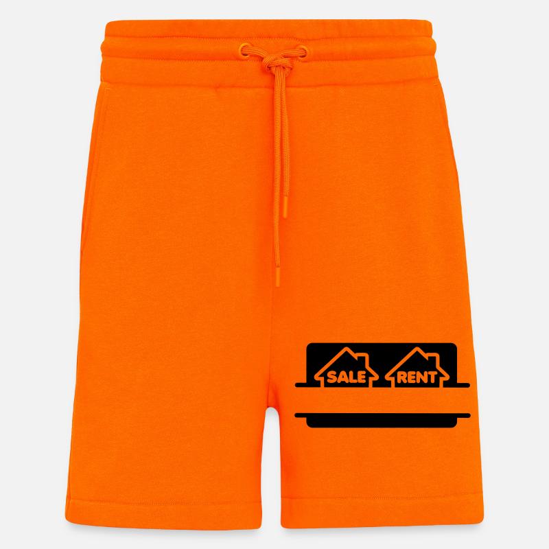 Haus mieten oder kaufen - Shorts - made by SPREAD - SUNSET ORANGE