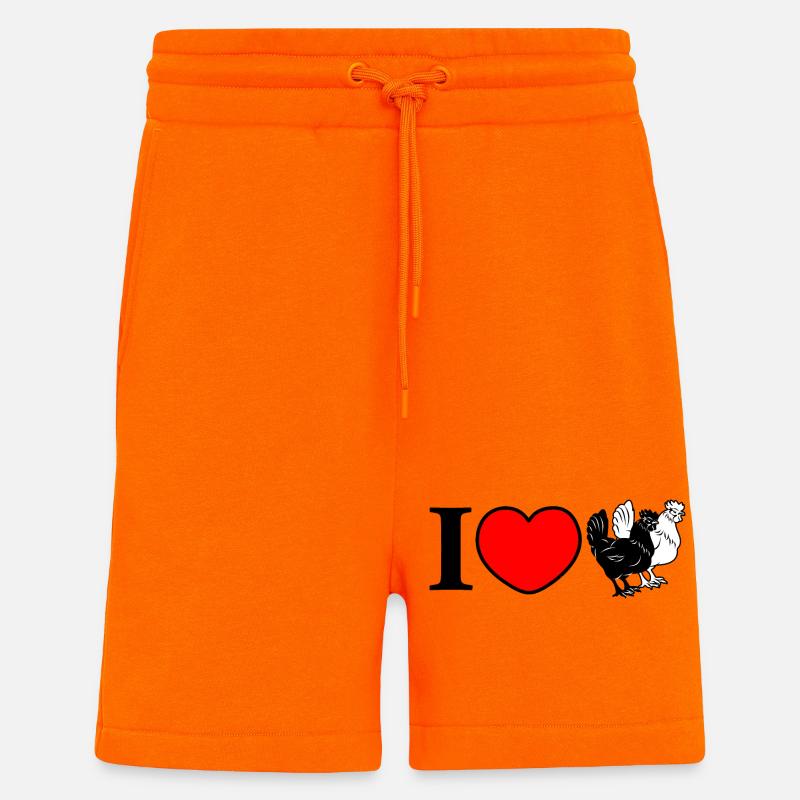 Liebe Hühner - Shorts - made by SPREAD - SUNSET ORANGE