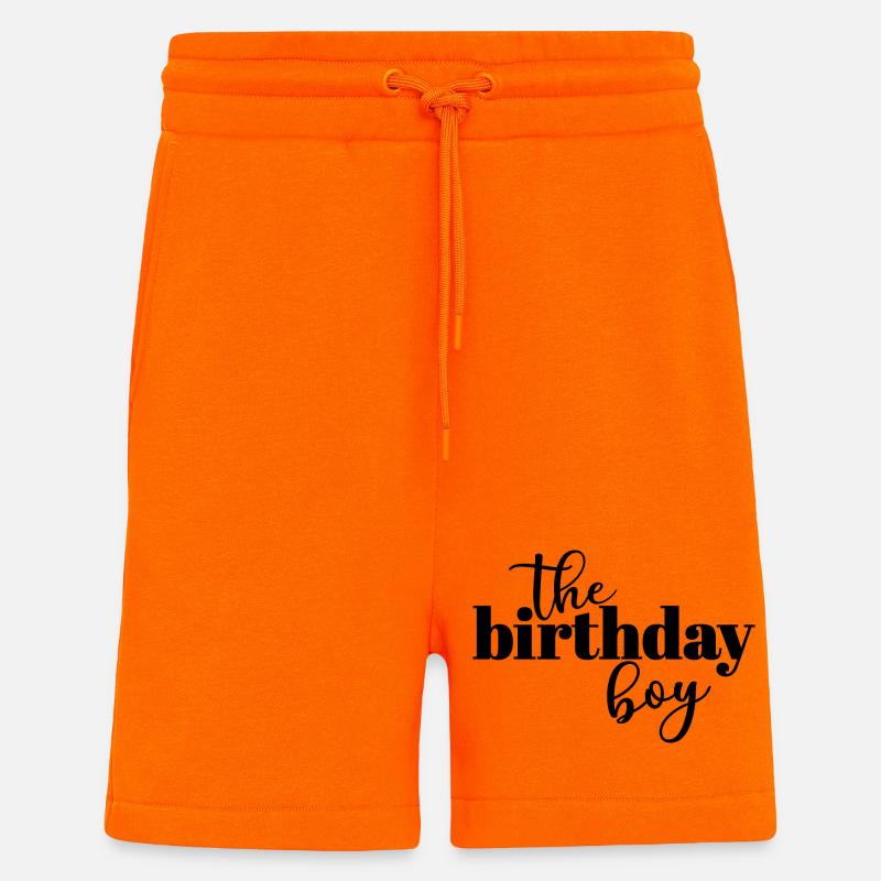 Le garçon d’anniversaire - Short bio décontracté fabriqué en UE - SUNSET ORANGE