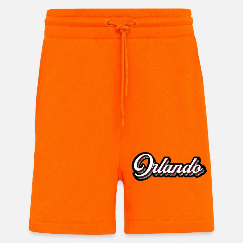Orlando Rainbow Script - Shorts - made by SPREAD - SUNSET ORANGE