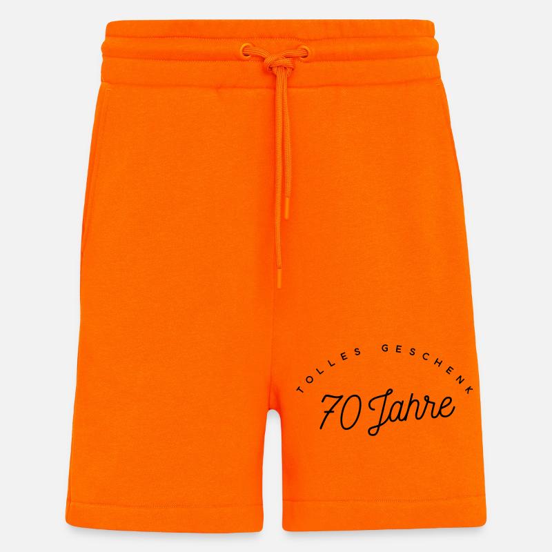 Tolles Geschenk 70 Jahre - Shorts - made by SPREAD - SUNSET ORANGE