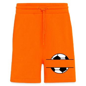 Football name tag with desired name - Shorts - made by SPREAD - SUNSET ORANGE - Front