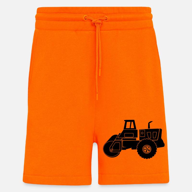 Transparente Walzenmaschine - Shorts - made by SPREAD - SUNSET ORANGE