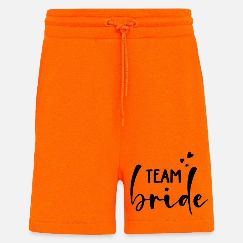 Team Bride Customizable - Shorts - made by SPREAD - SUNSET ORANGE