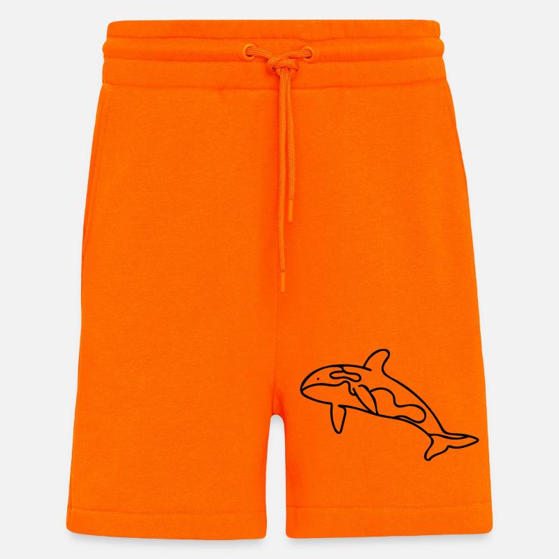 Killerwal - Orca - Shorts - made by SPREAD - SUNSET ORANGE