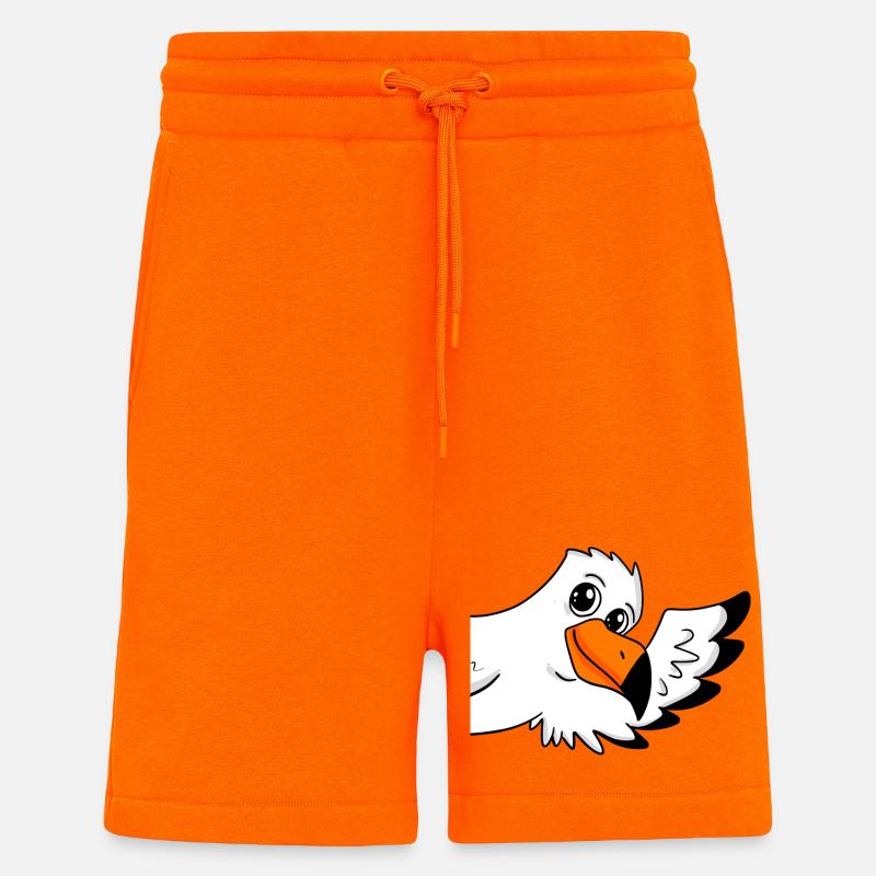 Möwe Gruß Begrüßung - Shorts - made by SPREAD - SUNSET ORANGE