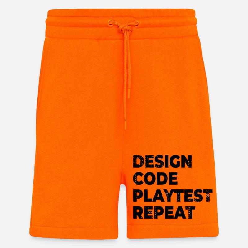 Design Code Playtest Review - Shorts - made by SPREAD - SUNSET ORANGE