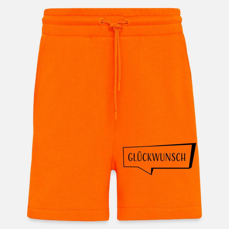 Speech bubble congratulations - Shorts - made by SPREAD - SUNSET ORANGE