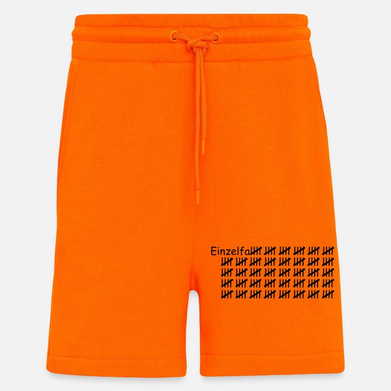 Einzelfall schwarz - Shorts - made by SPREAD - SUNSET ORANGE