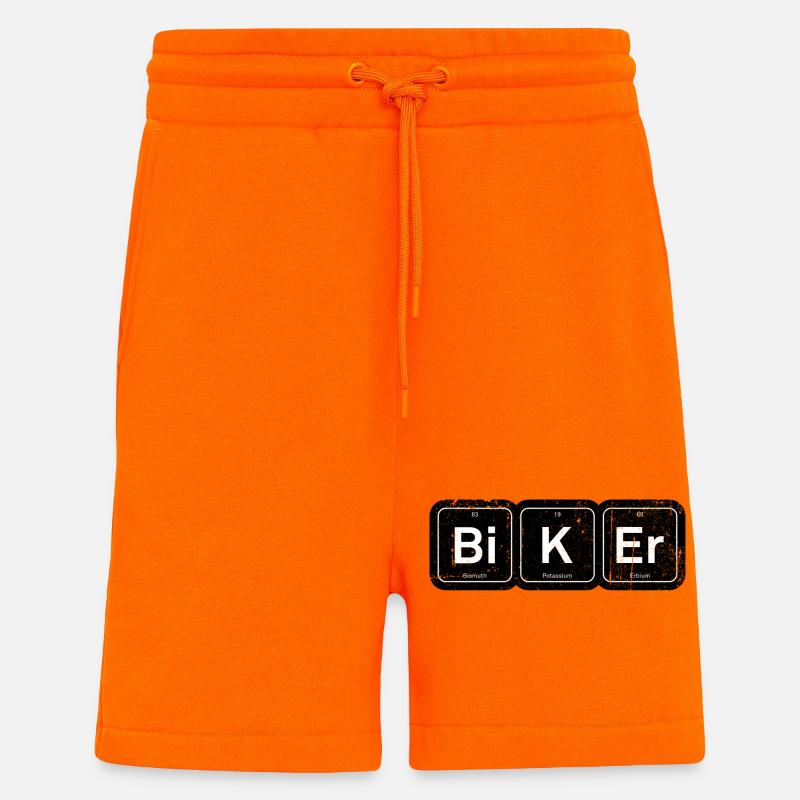 Biker-Elemente: Periodischer Tee - Shorts - made by SPREAD - SUNSET ORANGE