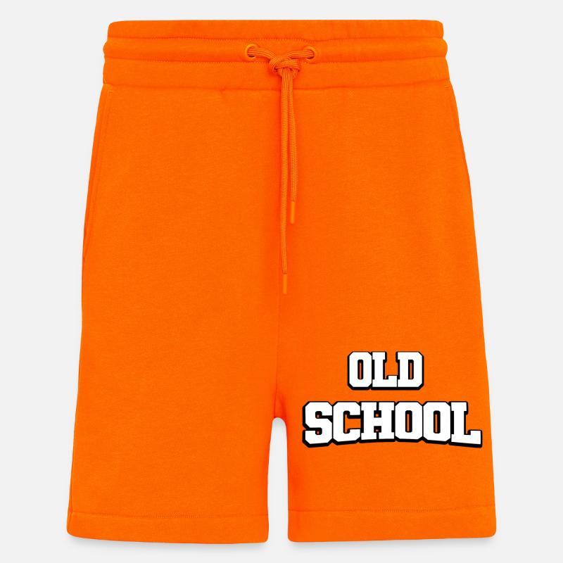 Old School Design - Shorts - made by SPREAD - SUNSET ORANGE