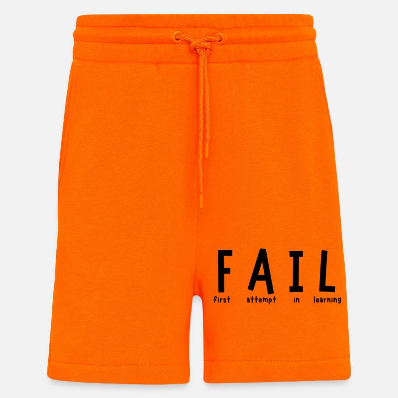 Échouer - Short bio décontracté fabriqué en UE - SUNSET ORANGE