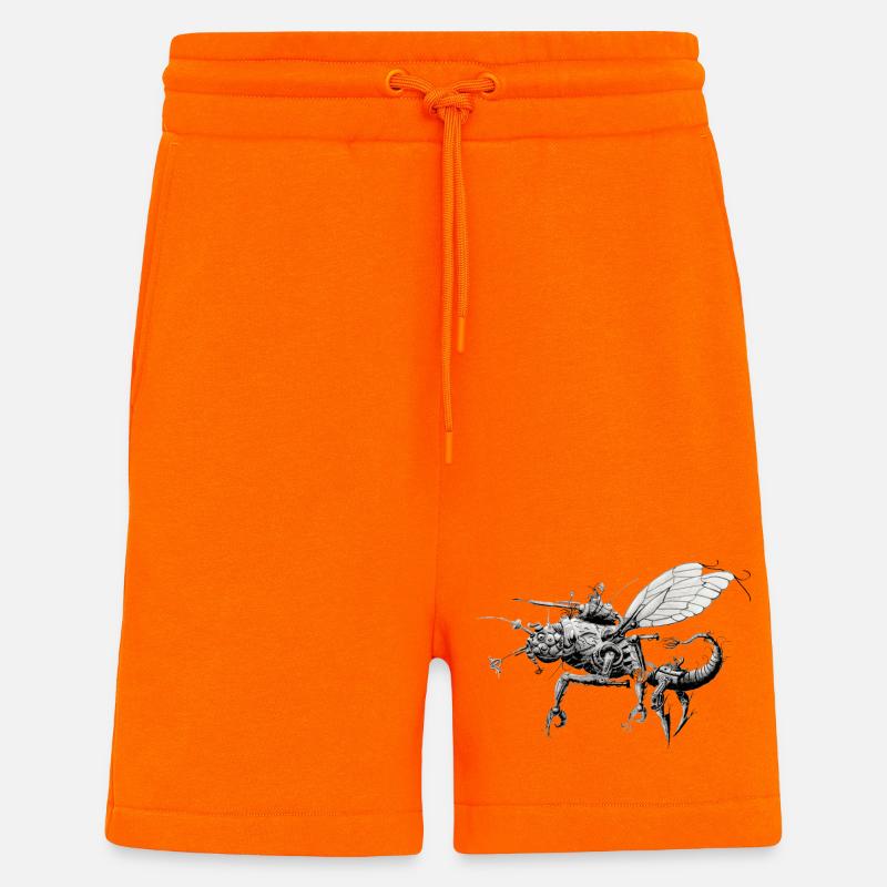 Insecte robot - Short bio décontracté fabriqué en UE - SUNSET ORANGE