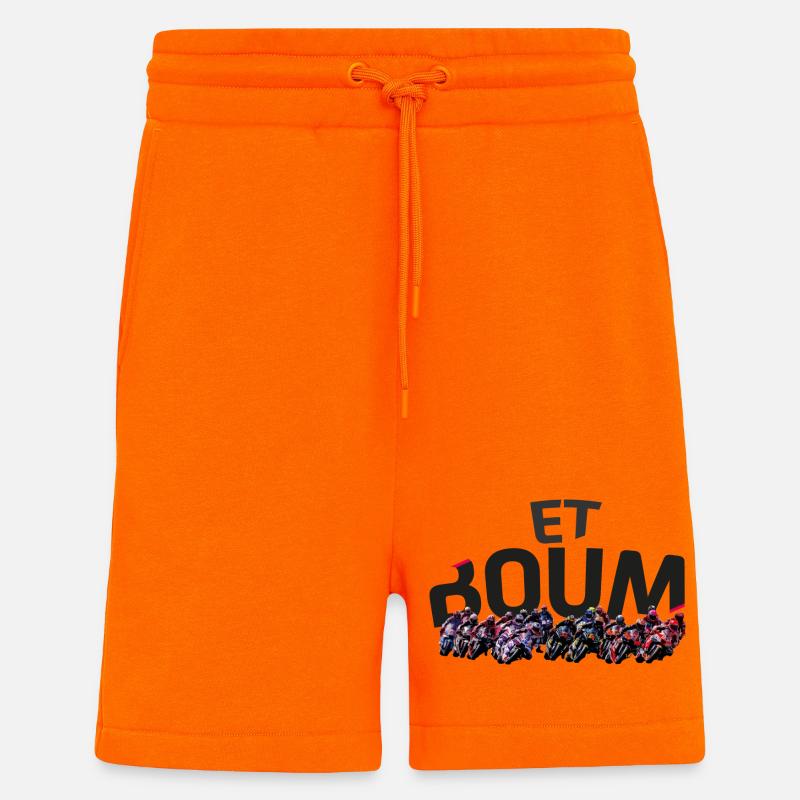 ET BOUM - Short bio décontracté fabriqué en UE - SUNSET ORANGE
