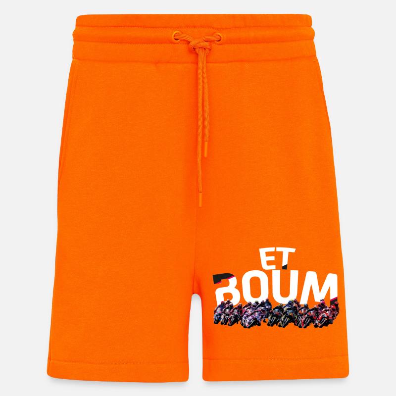 ET BOUM  - Short bio décontracté fabriqué en UE - SUNSET ORANGE