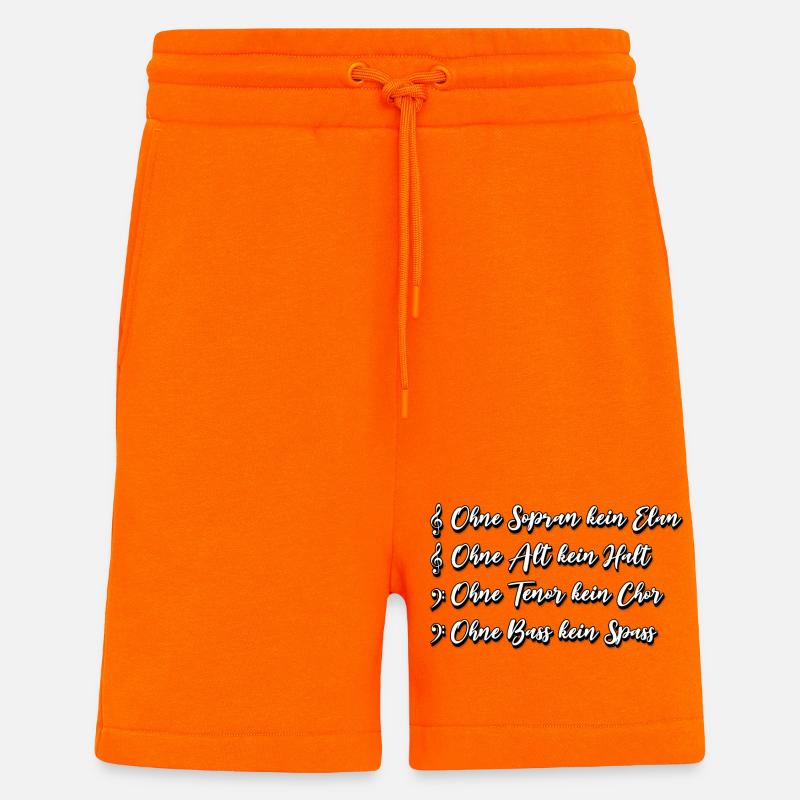 SATB Chor Spruch - Shorts - made by SPREAD - SUNSET ORANGE