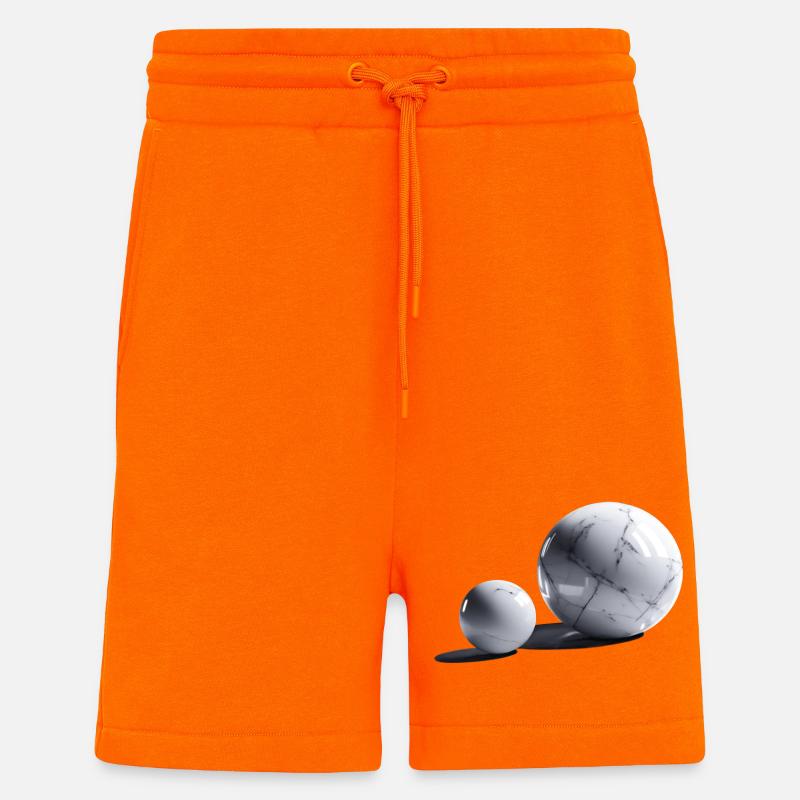 Marmor Kugel/Sphäre - Shorts - made by SPREAD - SUNSET ORANGE