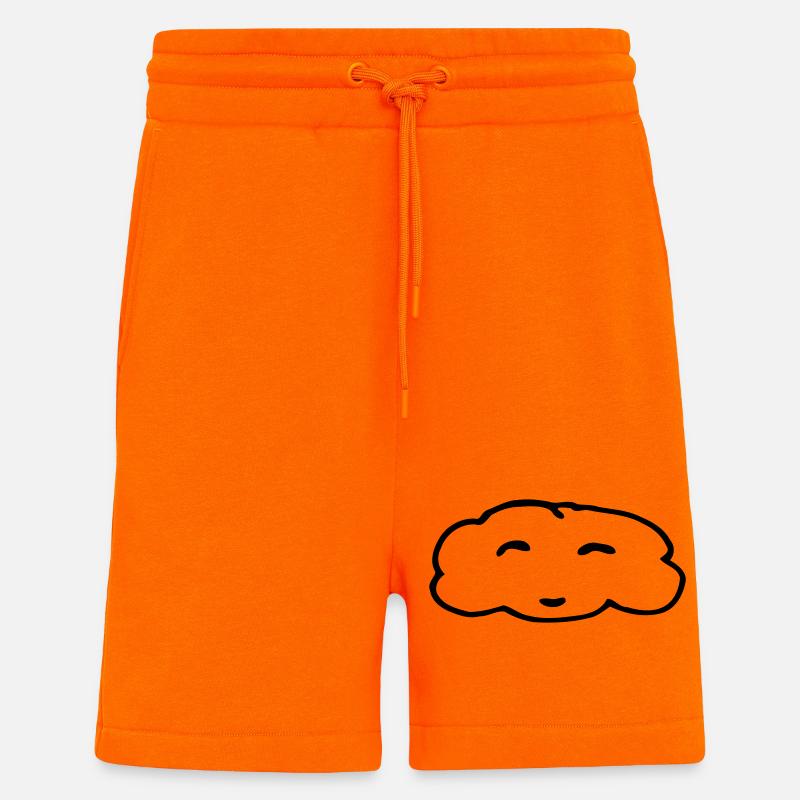 Nuage - Short bio décontracté fabriqué en UE - SUNSET ORANGE