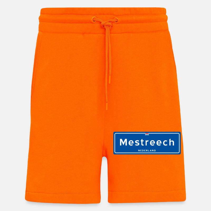 Mestreech (Maastricht) - Short bio décontracté fabriqué en UE - SUNSET ORANGE