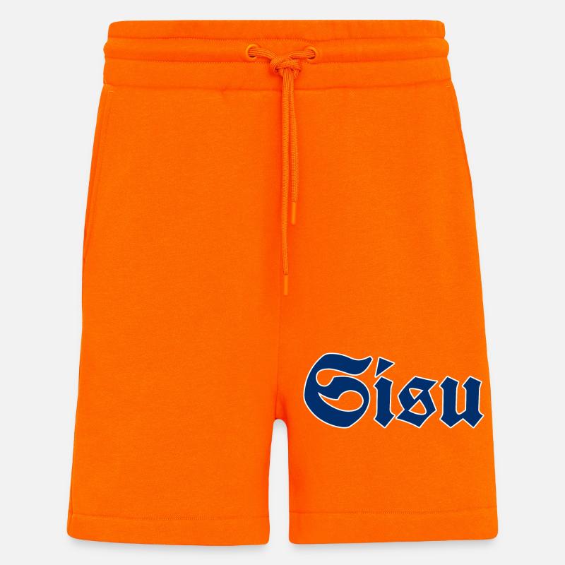 Sisua - Organic Relaxed shortsit Made in EU - SUNSET ORANGE