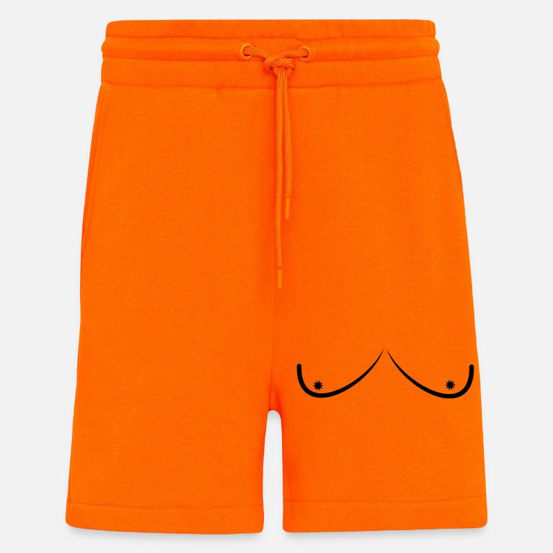 Tittis - Short bio décontracté fabriqué en UE - SUNSET ORANGE