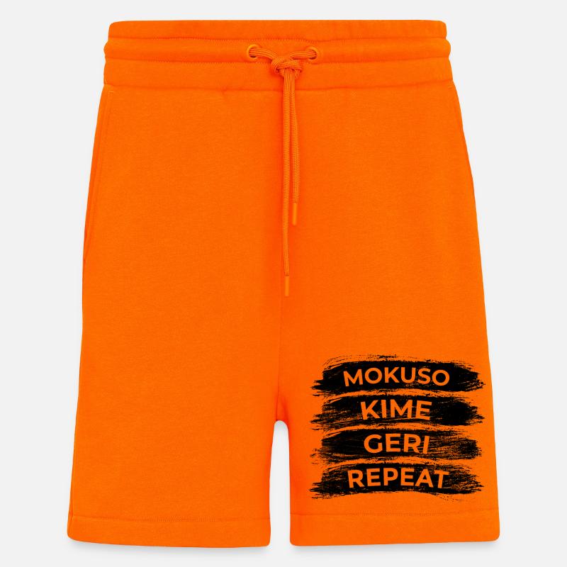 Karate Techniques - Shorts - made by SPREAD - SUNSET ORANGE