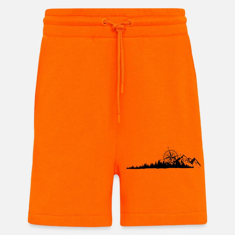 Please upload the design image - Shorts - made by SPREAD - SUNSET ORANGE
