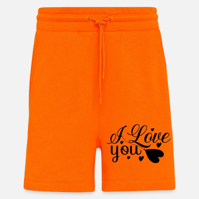 Ich liebe dich - Shorts - made by SPREAD - SUNSET ORANGE